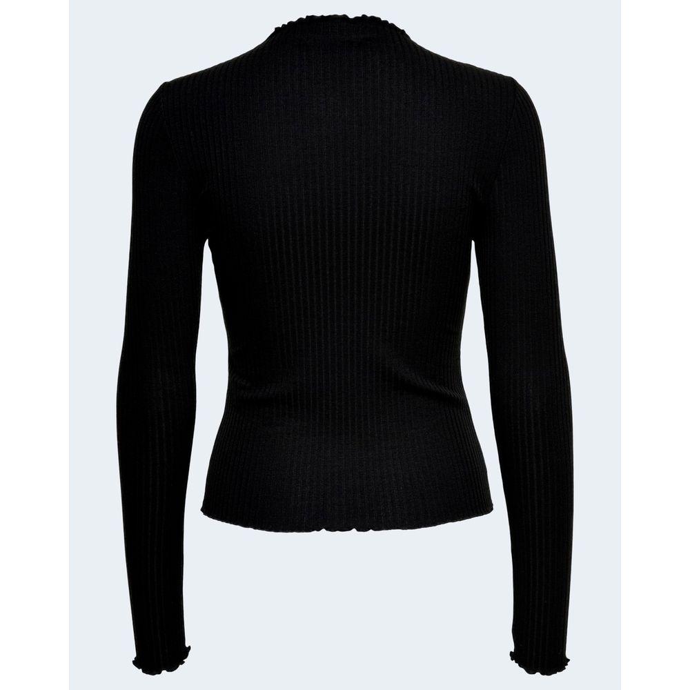 Only Black Polyester Sweater Only Lavender