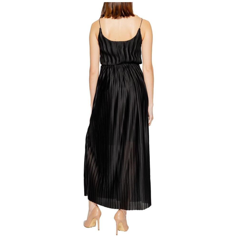 Only Black Polyester Dress Only Tan