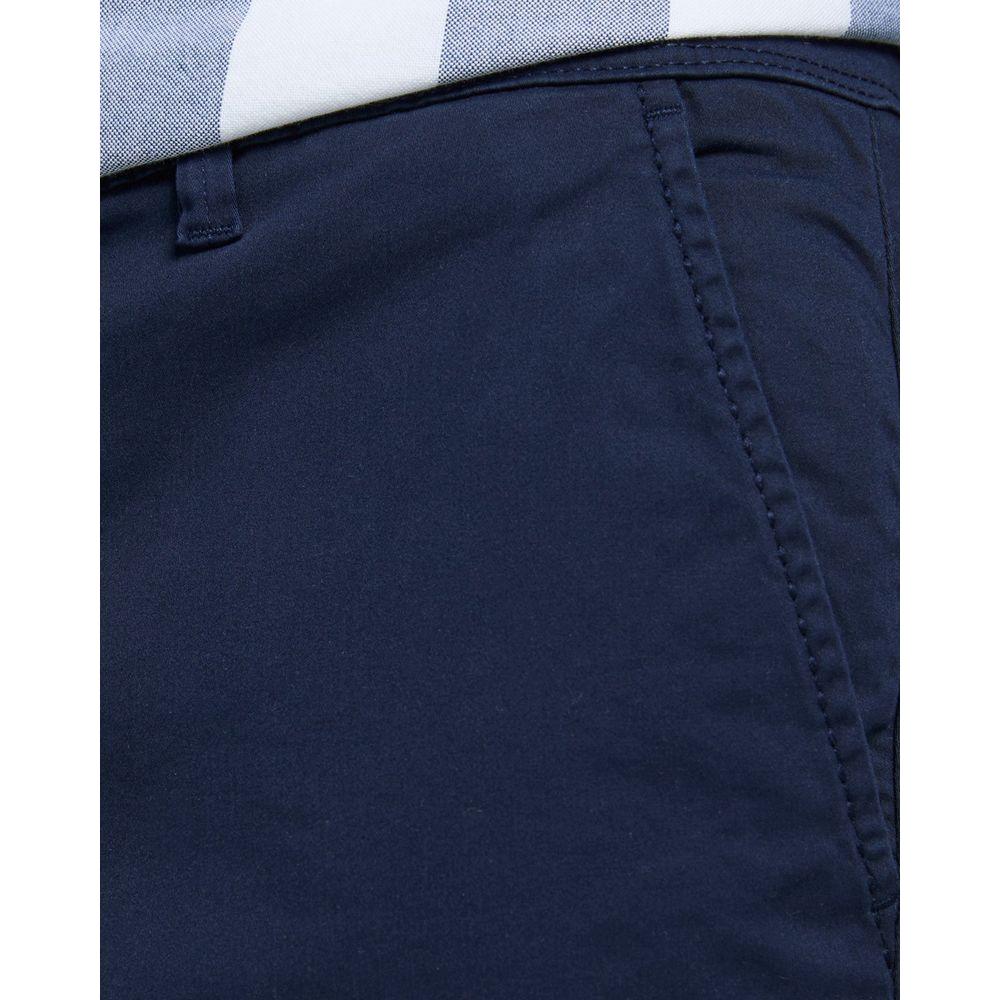 Jack Jones Blue Cotton Short Jack Jones Dark Slate Gray