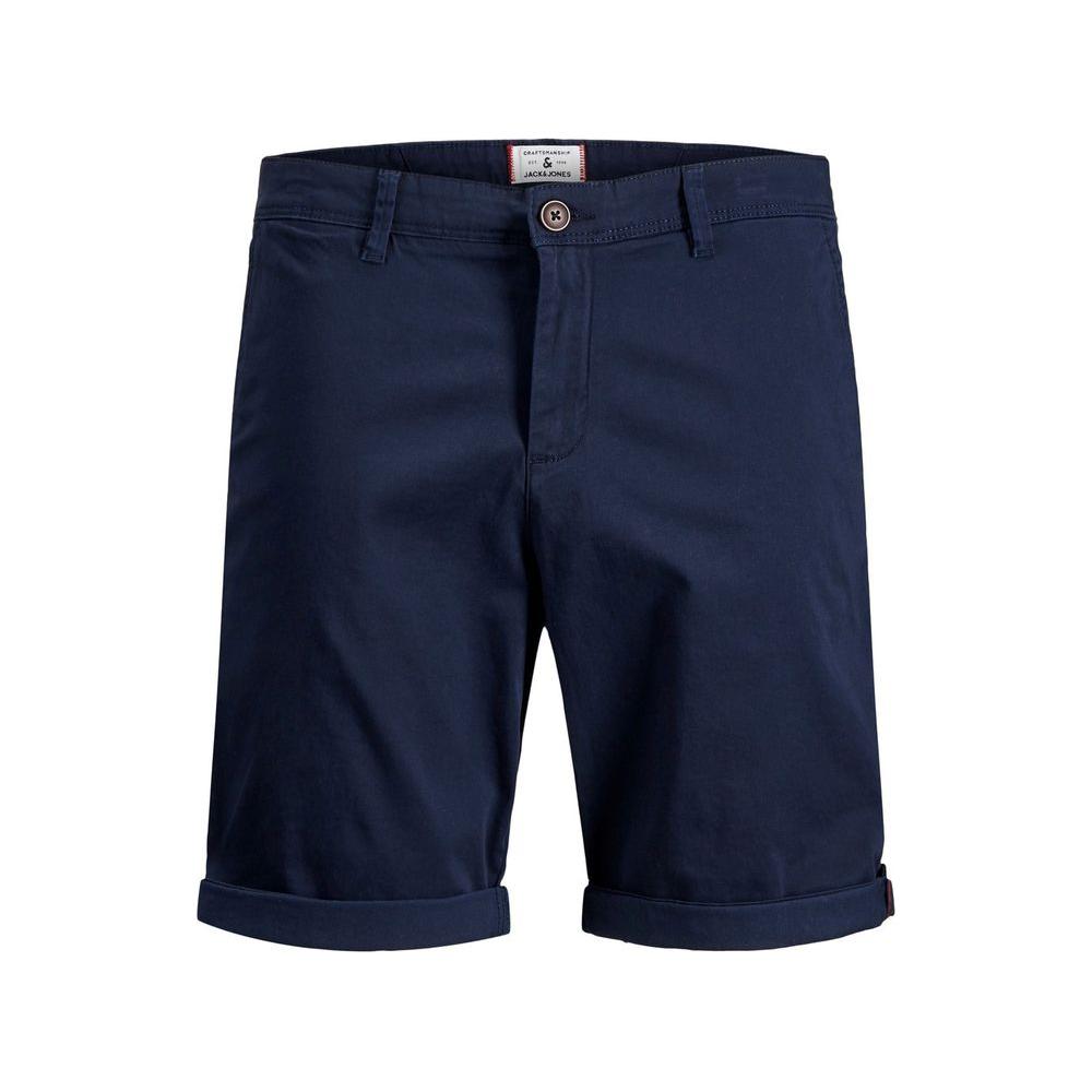 Jack Jones Blue Cotton Short Jack Jones Dark Slate Gray