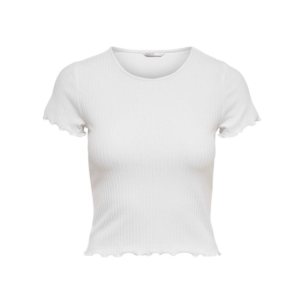 Only White Polyester Tops & T-Shirt Only Lavender