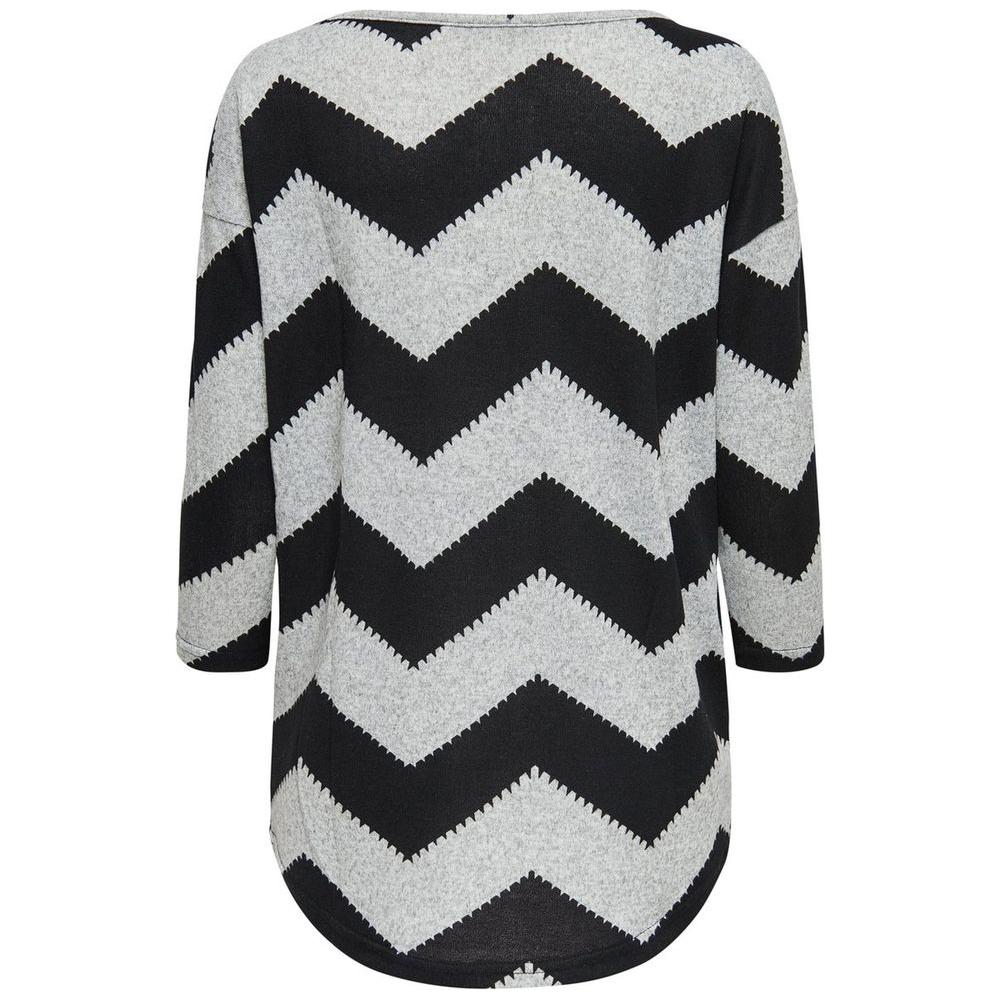 Only Gray Polyester Tops & T-Shirt Only Black