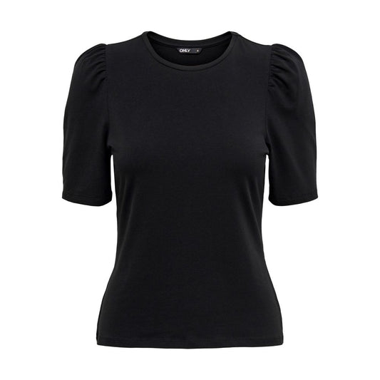 Only Black Cotton T-Shirt