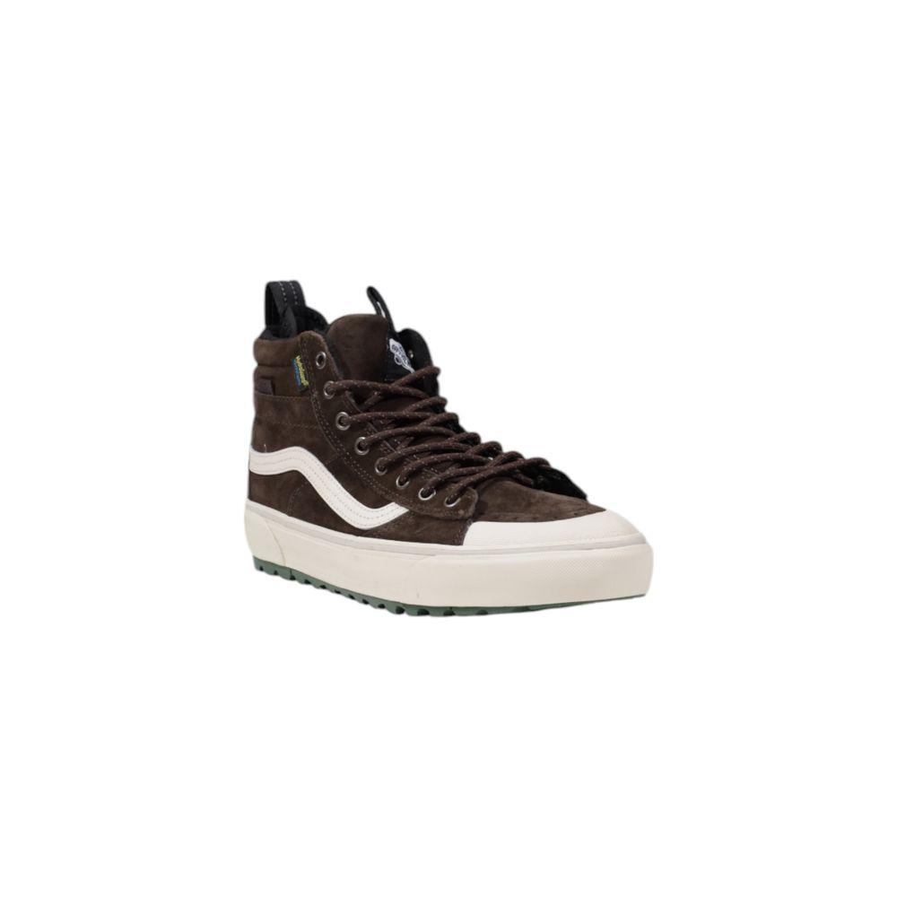 Vans Brown Leather Sneaker Vans Dark Slate Gray