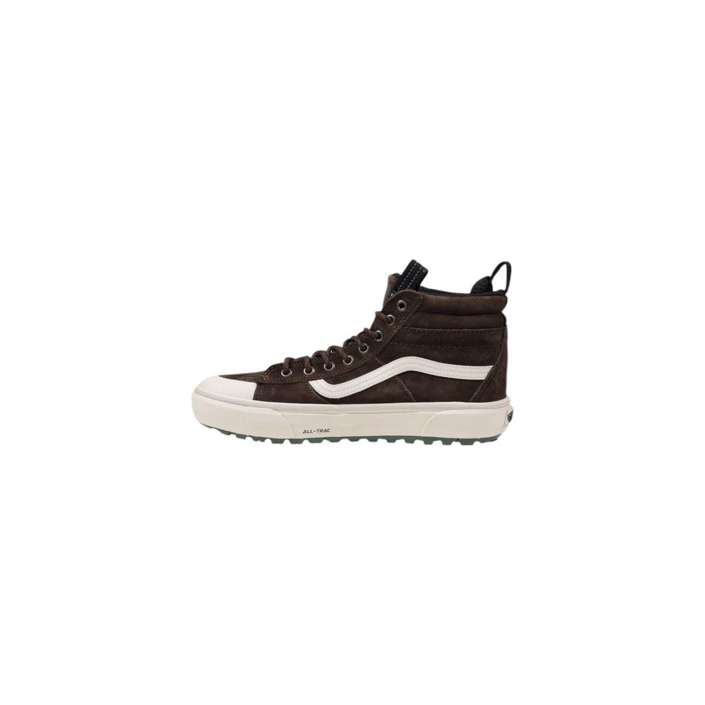 Vans Brown Leather Sneaker Vans Dark Slate Gray
