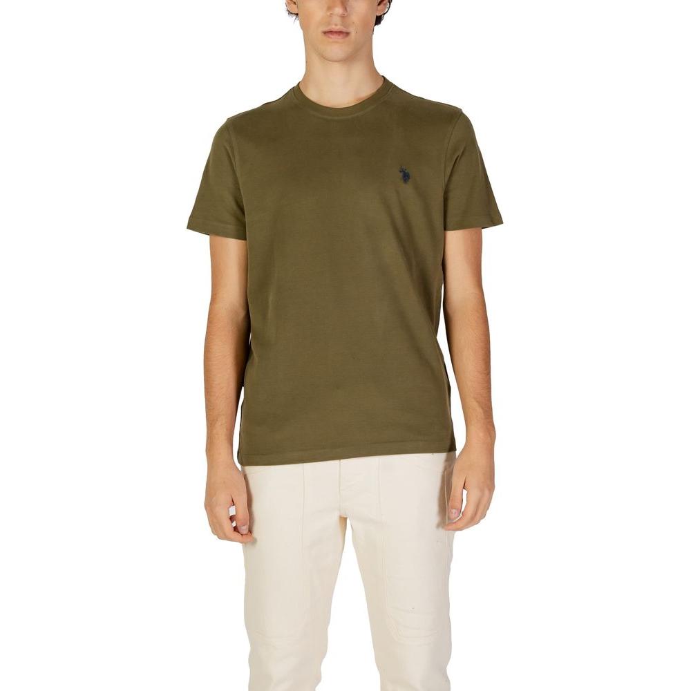 U.S. POLO ASSN. Green Cotton T-Shirt U.S. POLO ASSN. Wheat