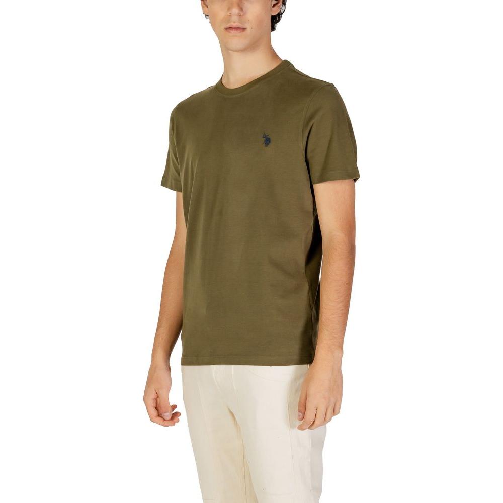 U.S. POLO ASSN. Green Cotton T-Shirt U.S. POLO ASSN. Tan