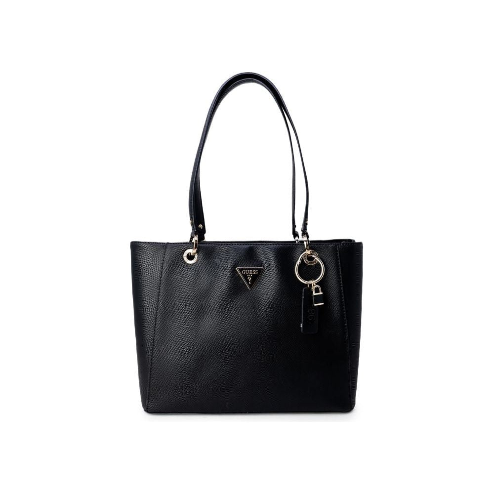Front view with bag zipped and handles upright.