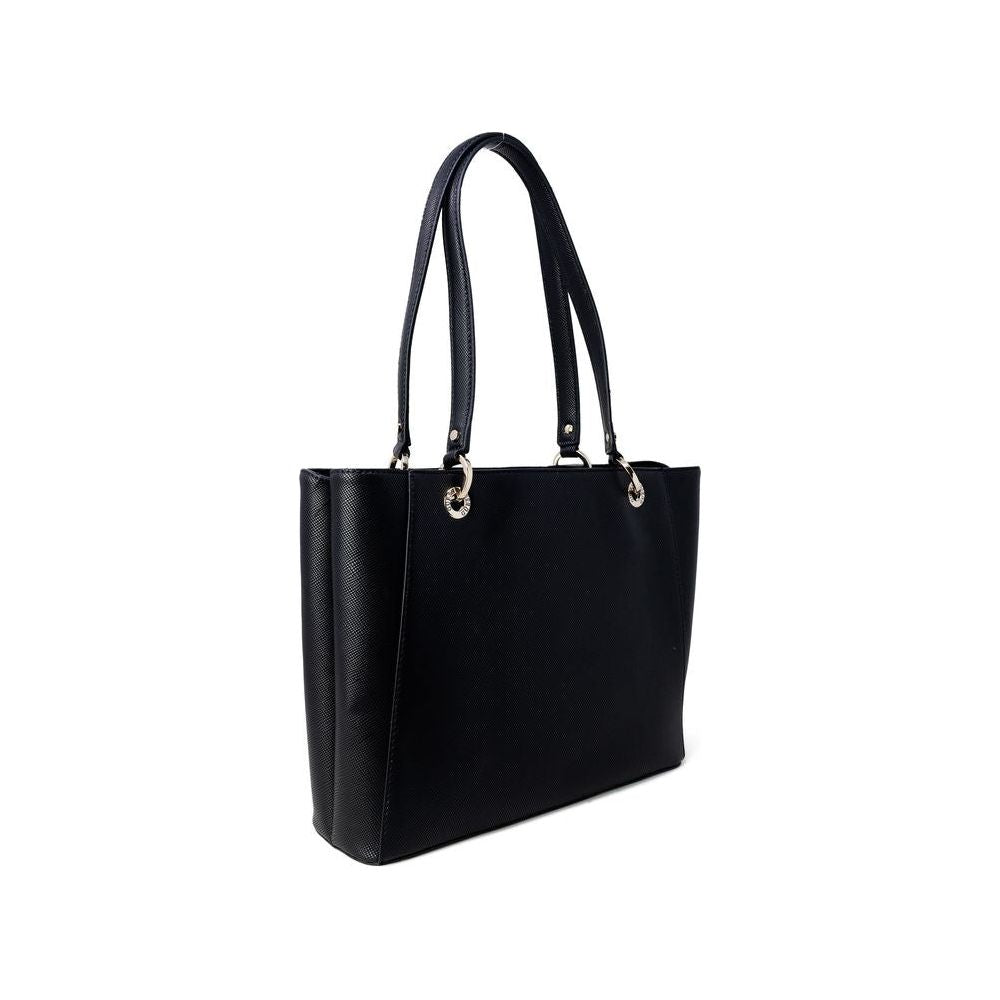 Front view with bag zipped and handles upright.
