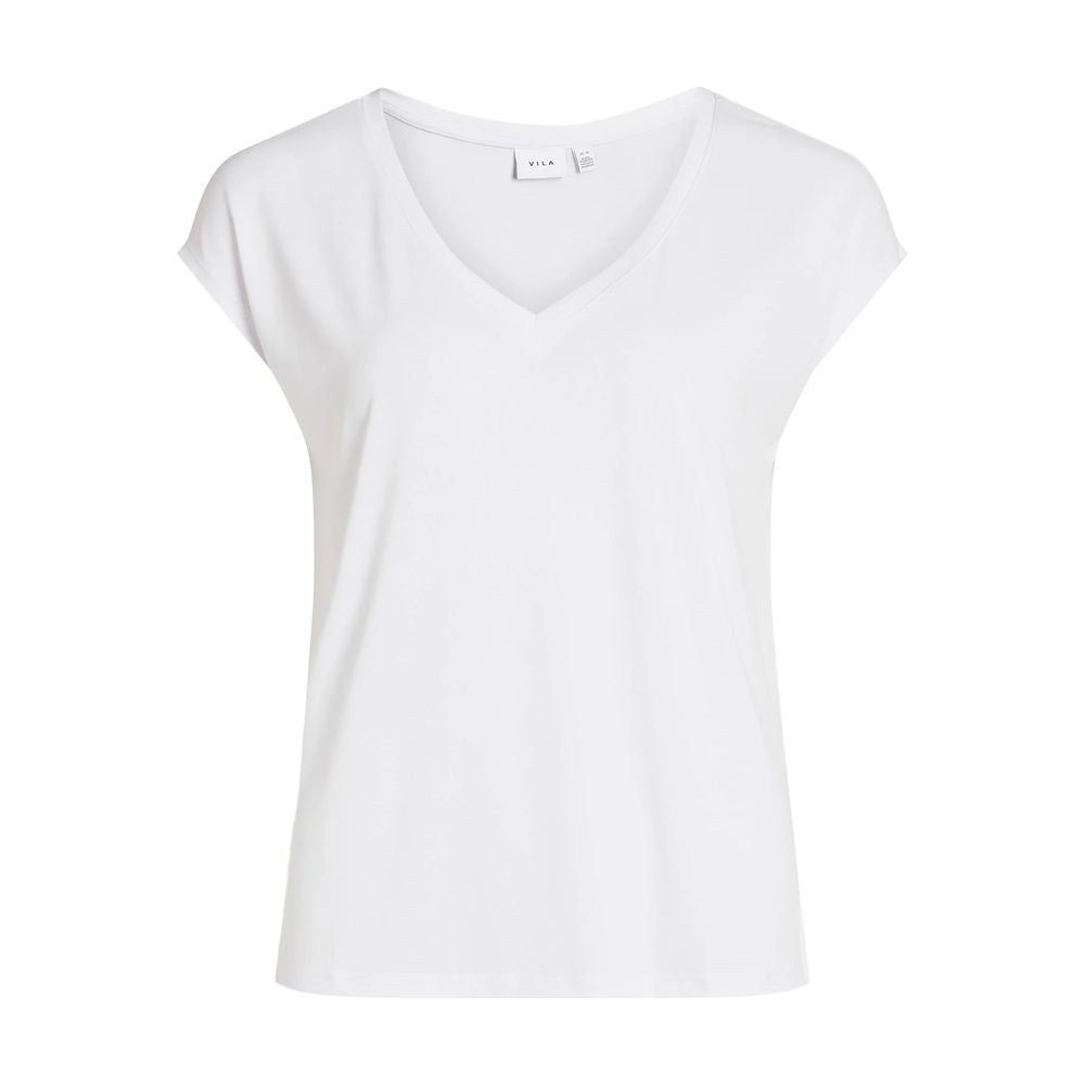 Vila Clothes White Tencel Tops & T-Shirt Vila Clothes Lavender