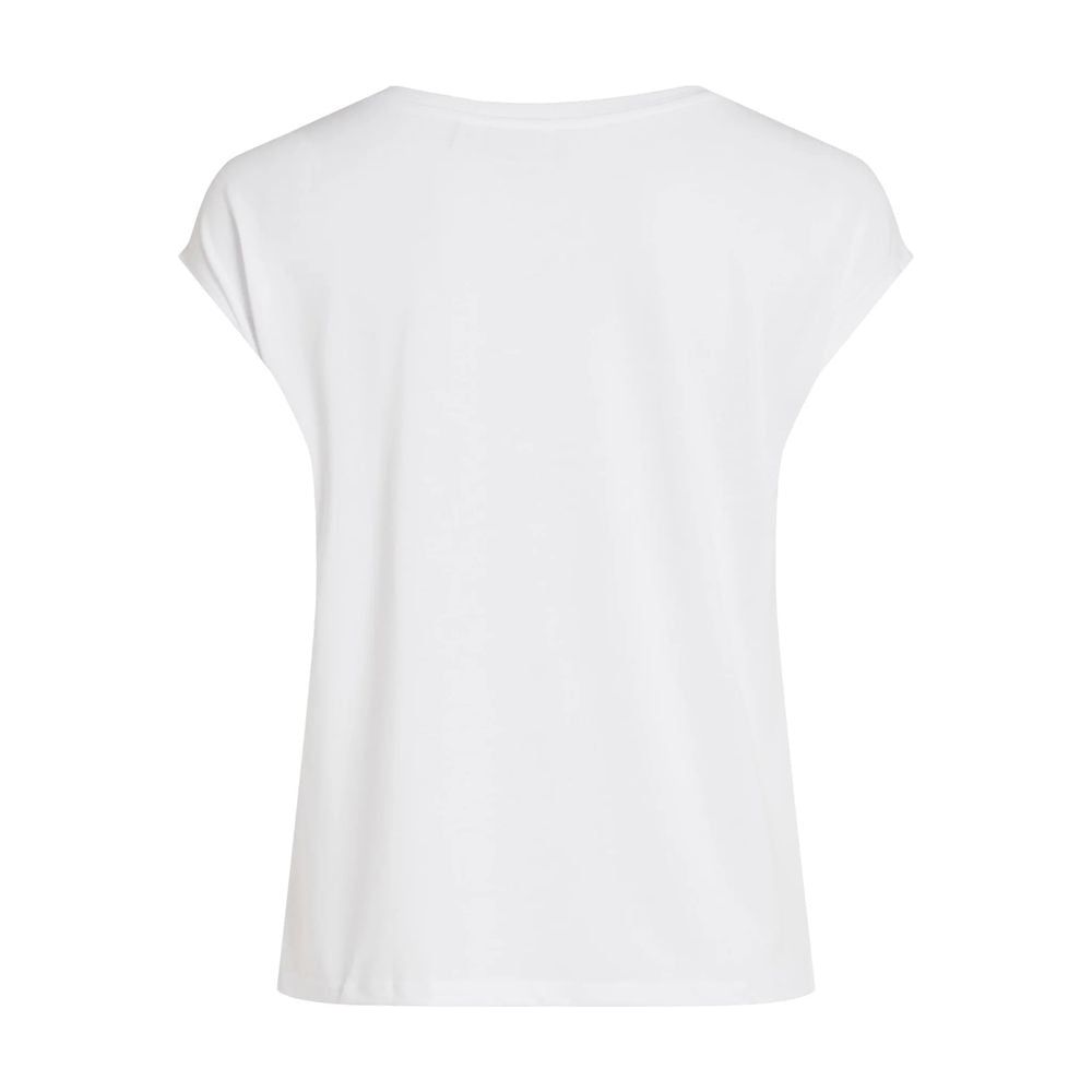 Vila Clothes White Tencel Tops & T-Shirt Vila Clothes Lavender