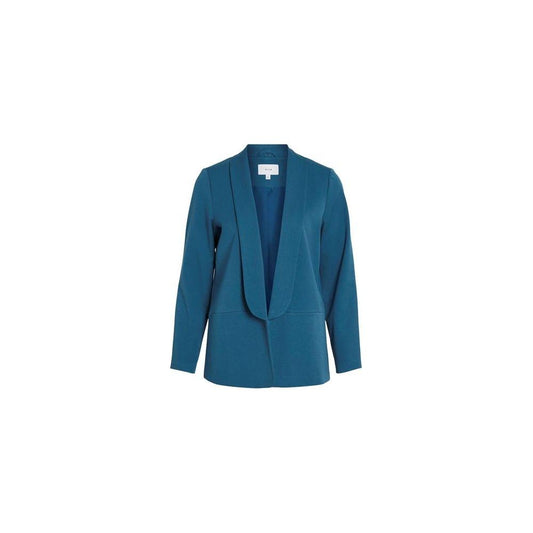 Vila Clothes Blue Polyester Suits & Blazer