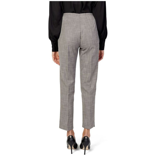 Sandro Ferrone Gray Polyester Jeans & Pant