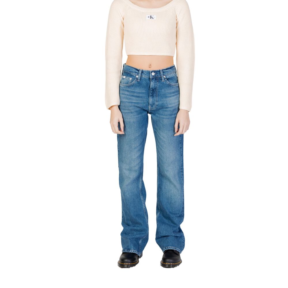 Calvin Klein Jeans Blue Cotton Mom Jeans