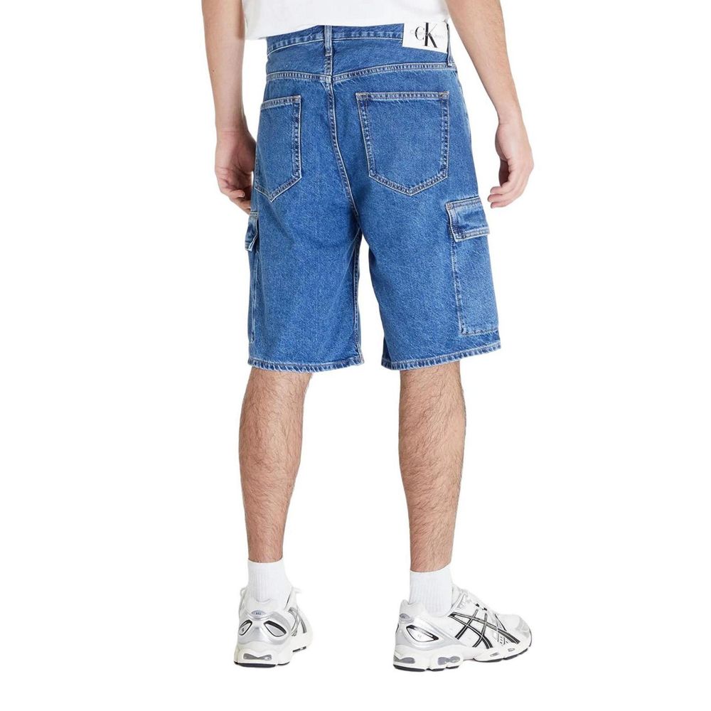 Calvin Klein Jeans Blue Cotton Bermuda Shorts