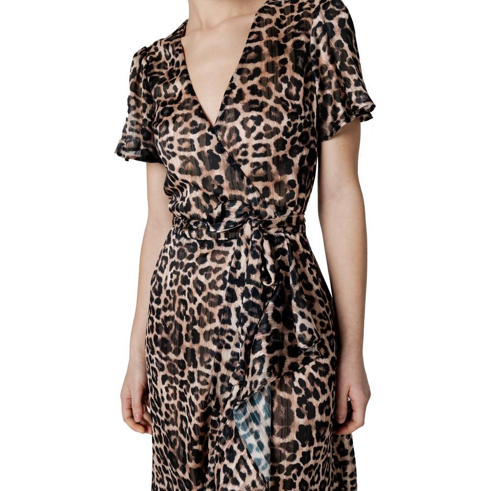 Guess Brown Polyester Dress Guess Tan