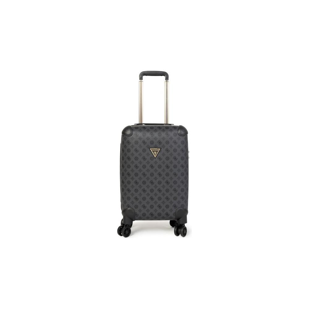 Front view with bag zipped and handles upright.