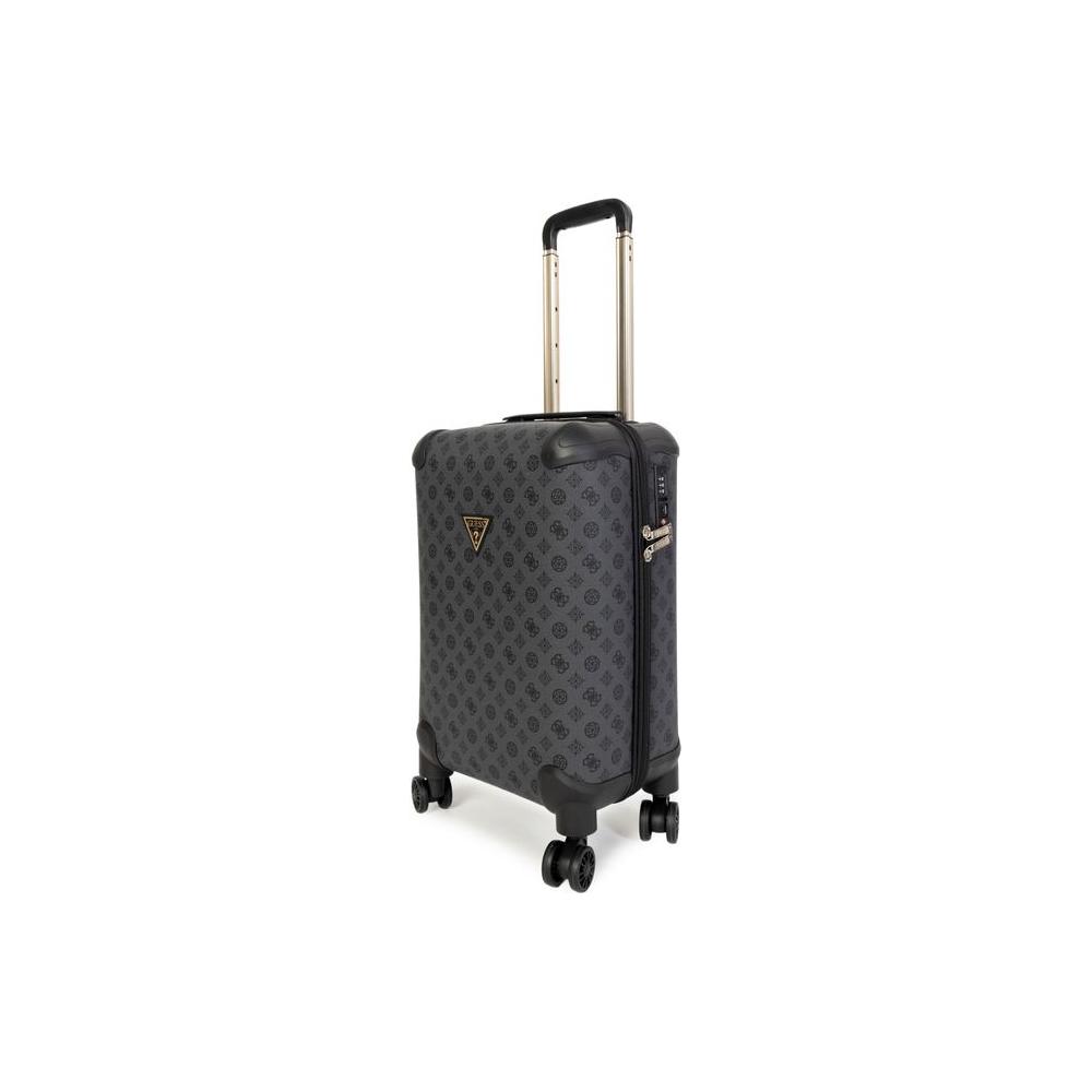 Front view with bag zipped and handles upright.