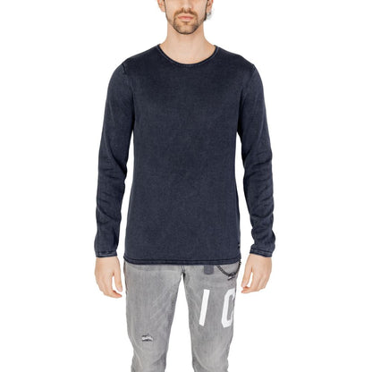 Jack Jones Blue Cotton Sweatshirt