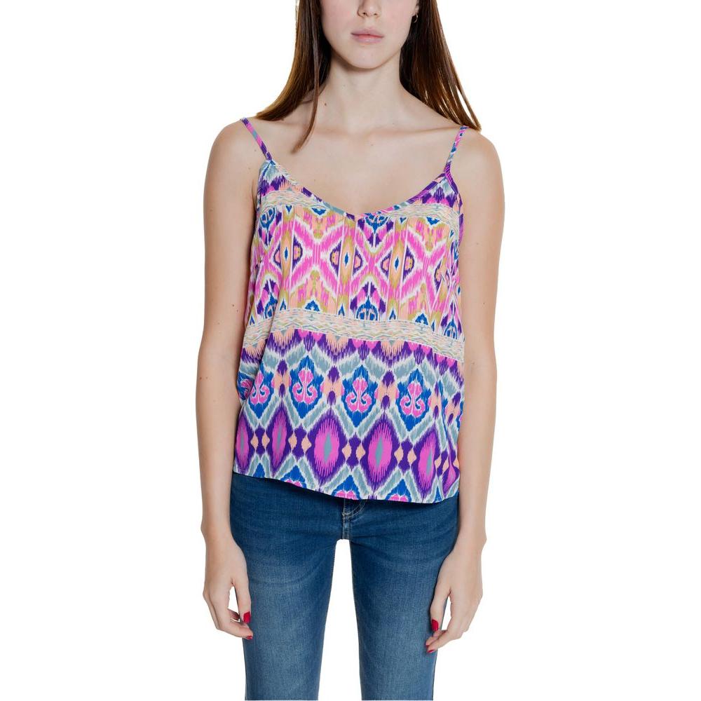 Only Pink Recycled Polyester Tops & T-Shirt Only Gray