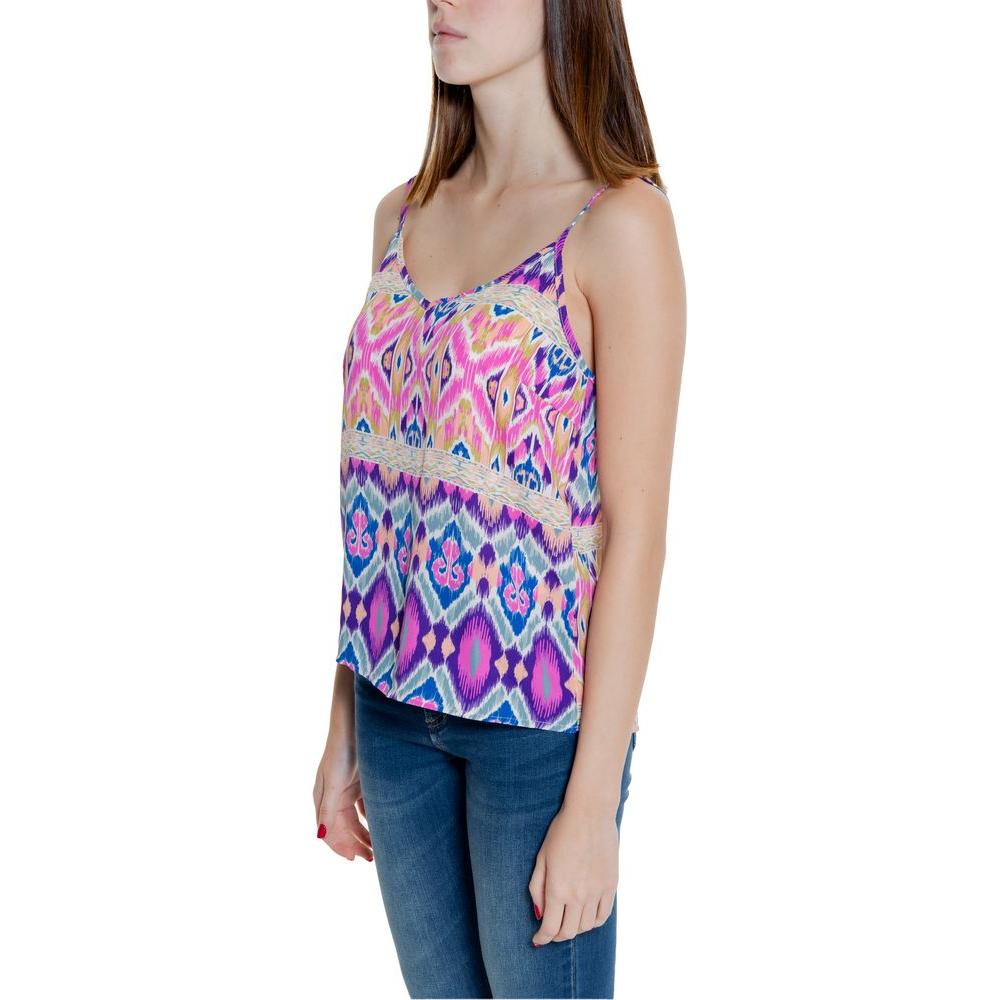 Only Pink Recycled Polyester Tops & T-Shirt Only Dark Gray
