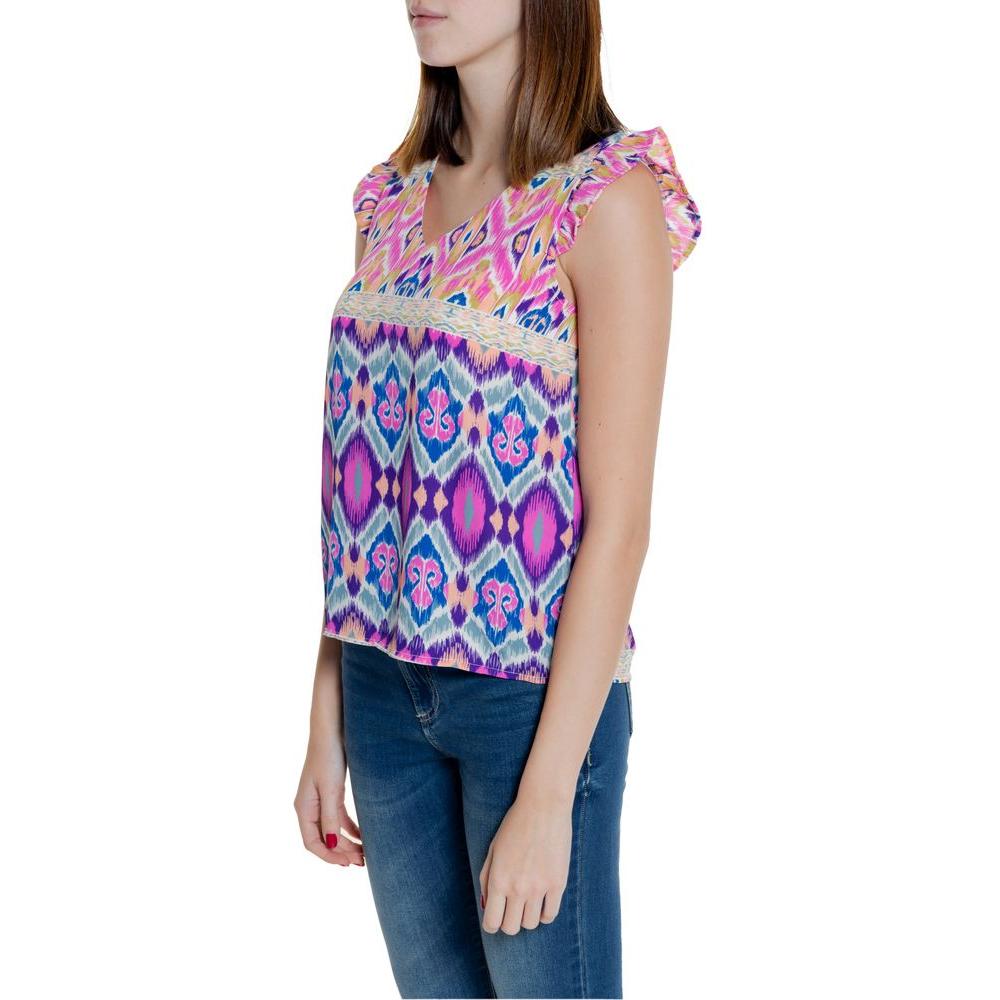 Only Multicolor Recycled Polyester Tops & T-Shirt Only Dark Gray