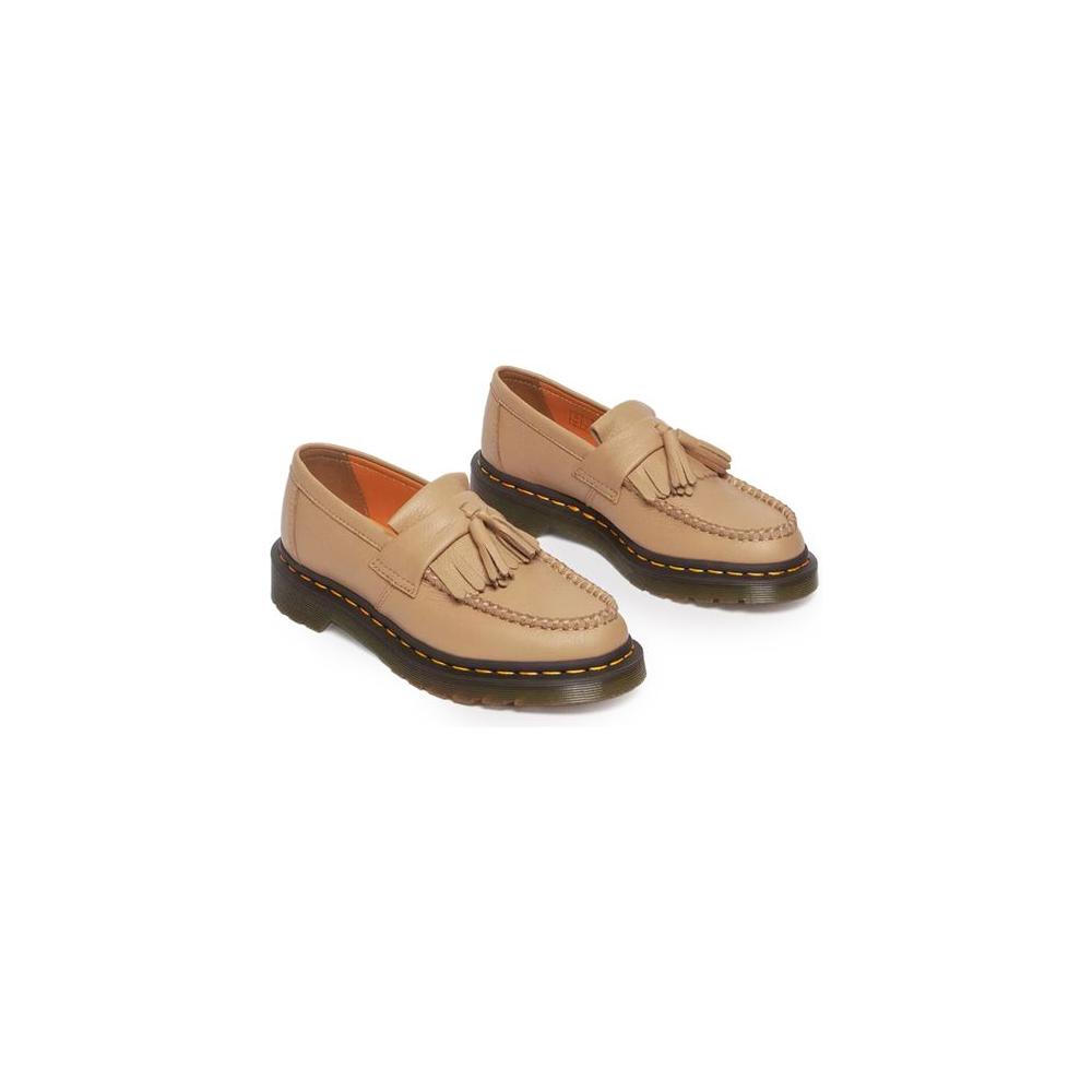 Dr. Martens Beige Leather Flat Shoe Dr. Martens Rosy Brown