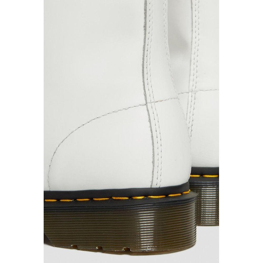 Dr. Martens White Leather Boot Dr. Martens Light Gray