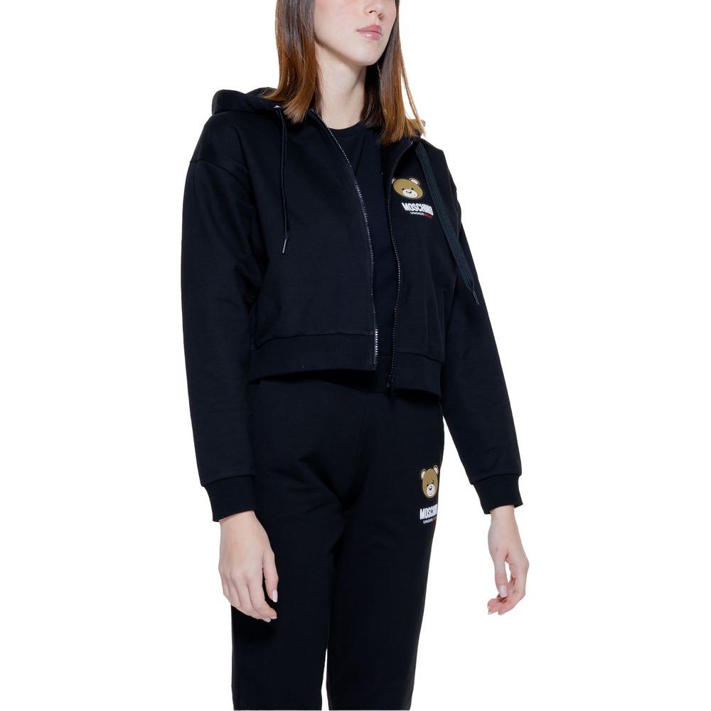 Moschino Black Cotton Sweater Moschino Black