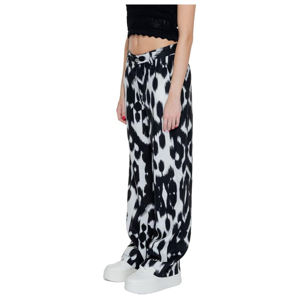 Street One Black Linen Jeans & Pant Street One Black