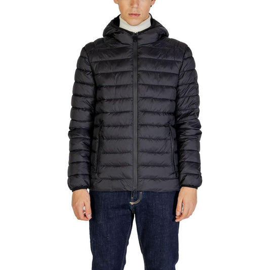 Gianni Lupo Black Polyamide Jacket Gianni Lupo Dark Slate Gray