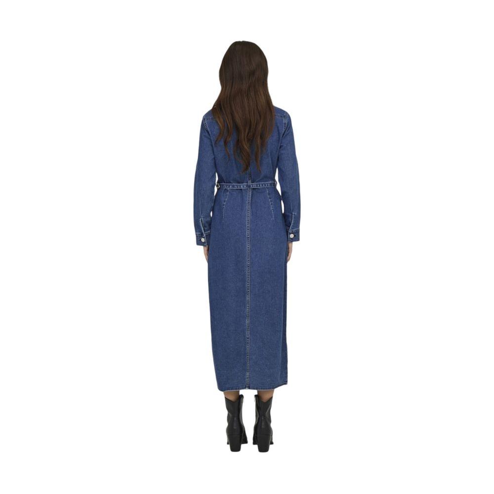 Only Blue Cotton Dress Only Dark Slate Gray