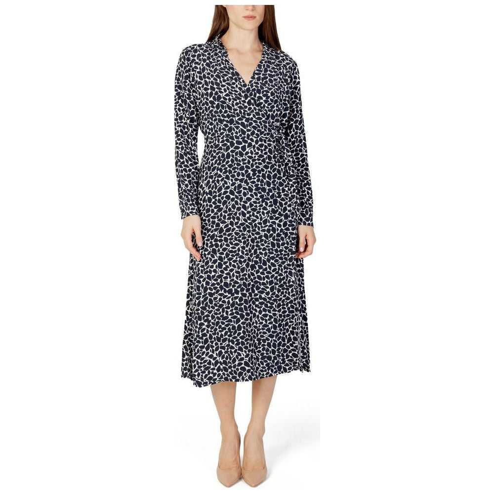 Street One Blue Viscose Dress Street One Light Gray