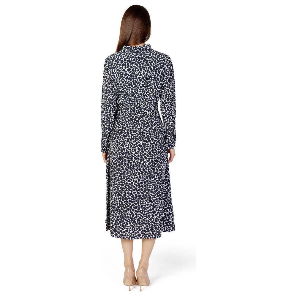Street One Blue Viscose Dress Street One Light Gray