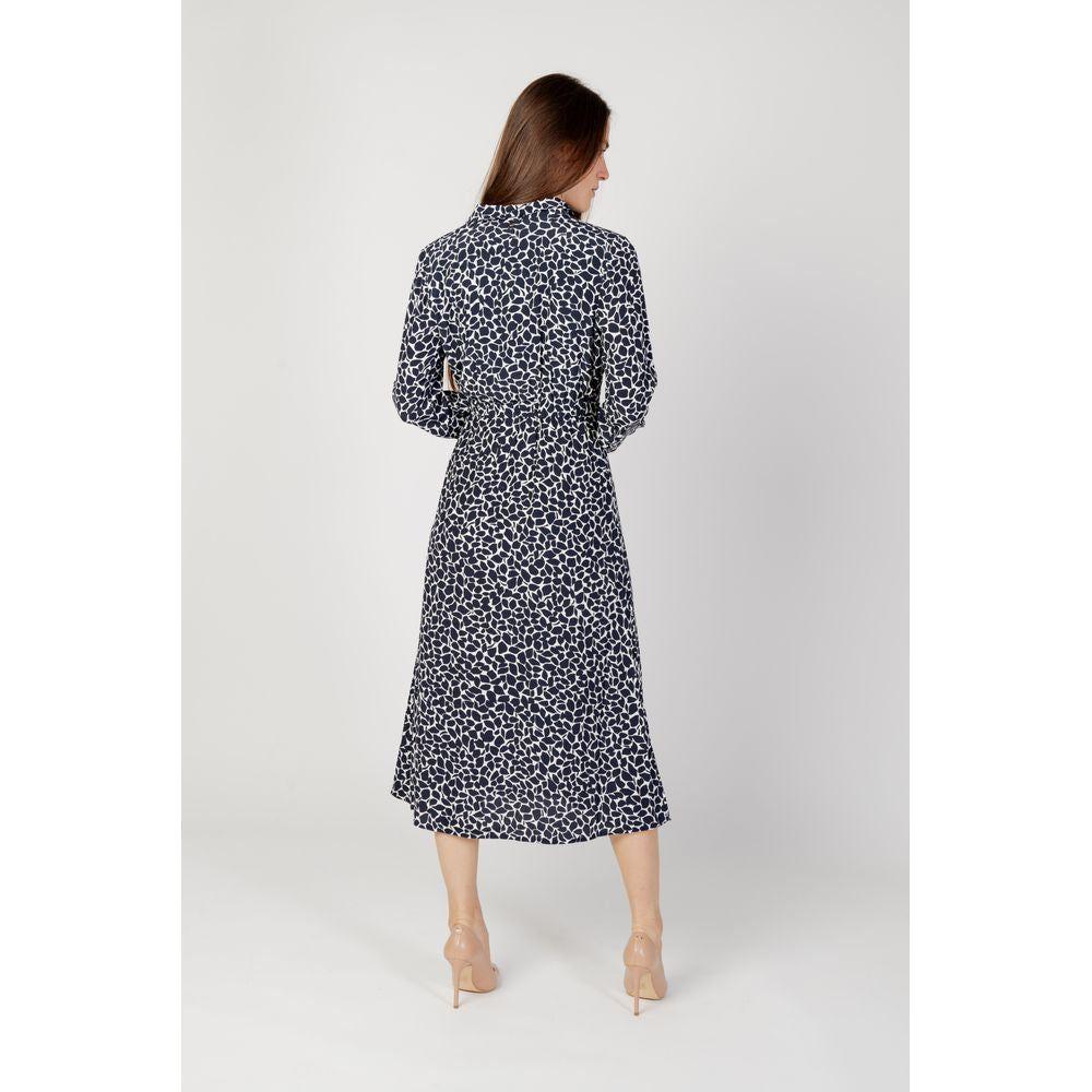 Street One Blue Viscose Dress Street One Light Gray