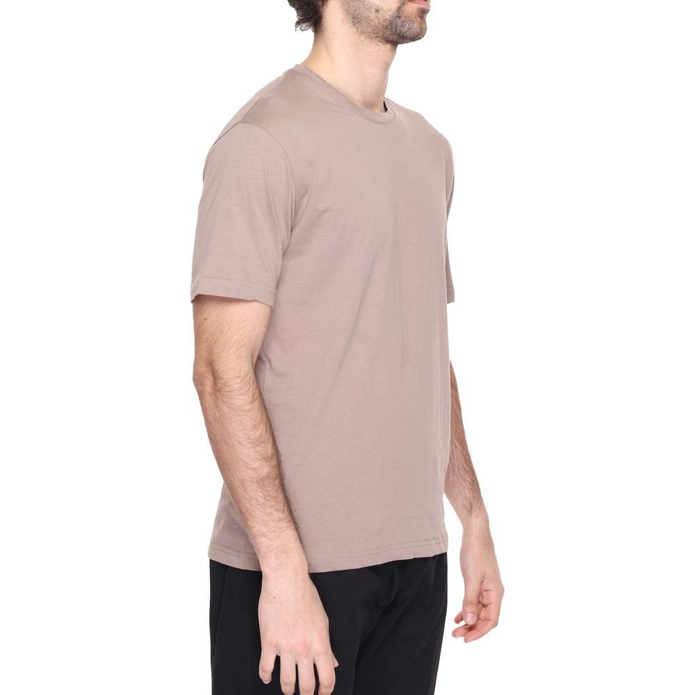 Gianni Lupo Gray Cotton T-Shirt Gianni Lupo Gray