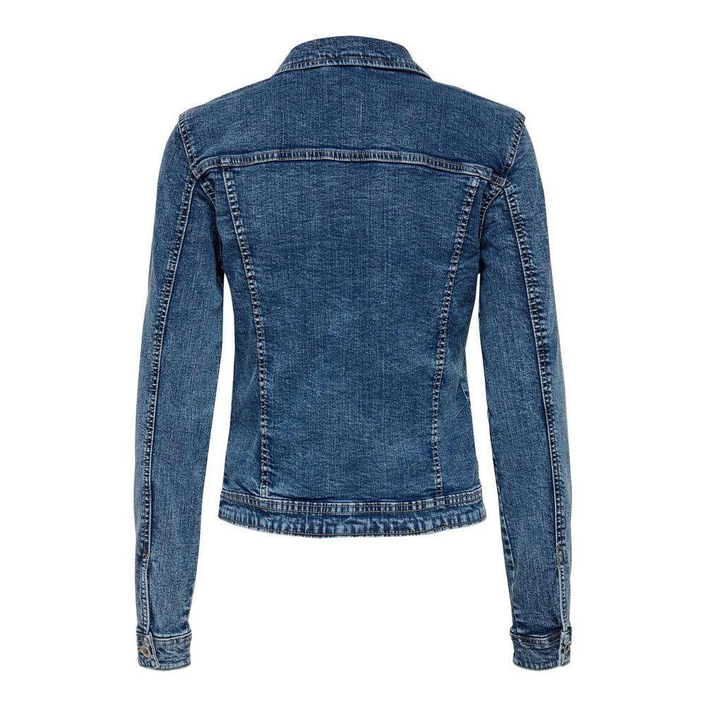 Only Blue Cotton Jackets & Coat Only Dark Slate Gray