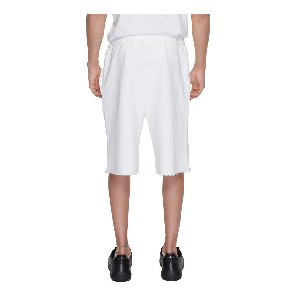 Underclub White Cotton Bermuda Shorts Underclub