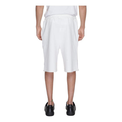 Underclub White Cotton Bermuda Shorts Underclub