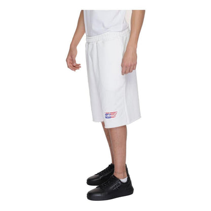 Underclub White Cotton Bermuda Shorts Underclub