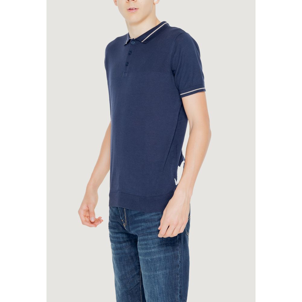 Hamaki-Ho Blue Cotton Shortsleeve Shirt