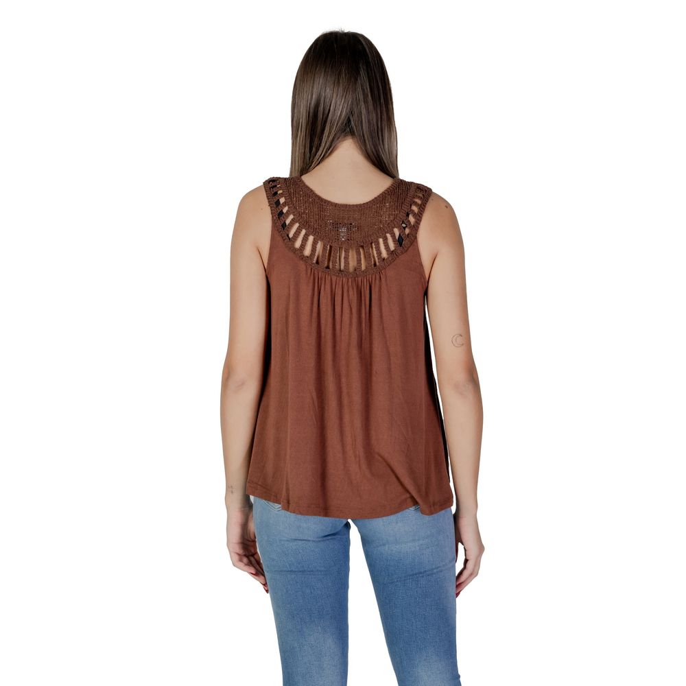 B.Young Brown Viscose Tops & T-Shirt B.Young