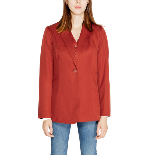 Vero Moda Red Polyester Blazer 1728,71956299936,Blazers - Suits & Blazers - Clothing,Clothing,IT38|XS,New with tags,Red,Suits & Blazers - Clothing,Vero Moda,Women