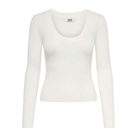 Jacqueline De Yong White Viscose Tops & T-Shirt Jacqueline De Yong