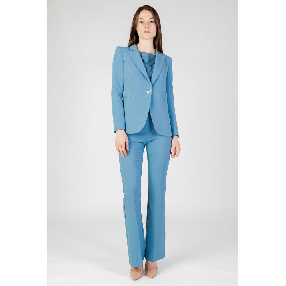 Rinascimento Turquoise Polyester Blazer Rinascimento