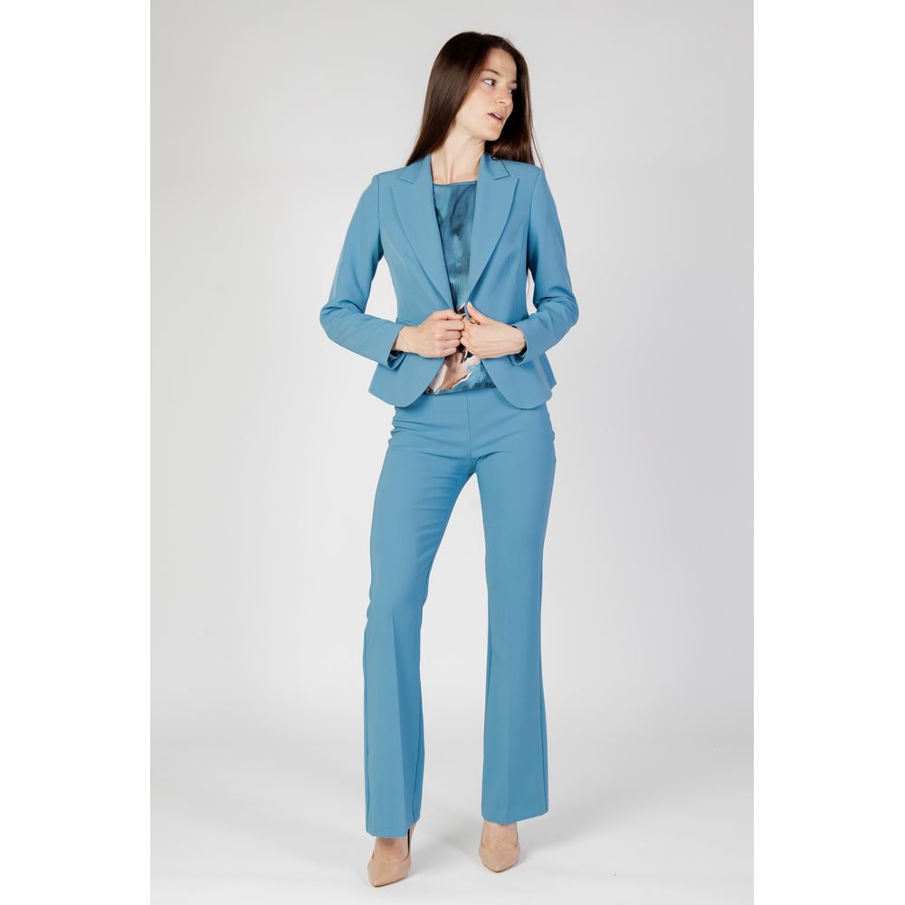 Rinascimento Turquoise Polyester Blazer Rinascimento
