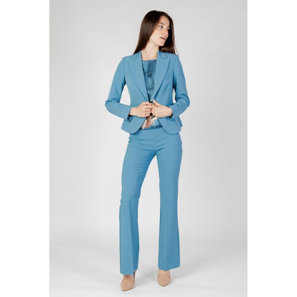 Rinascimento Turquoise Polyester Blazer Rinascimento