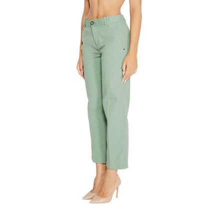 Street One Turquoise Cotton Chino Pants
