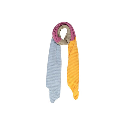 Pieces Bicolor Recycled Polyester Scarf