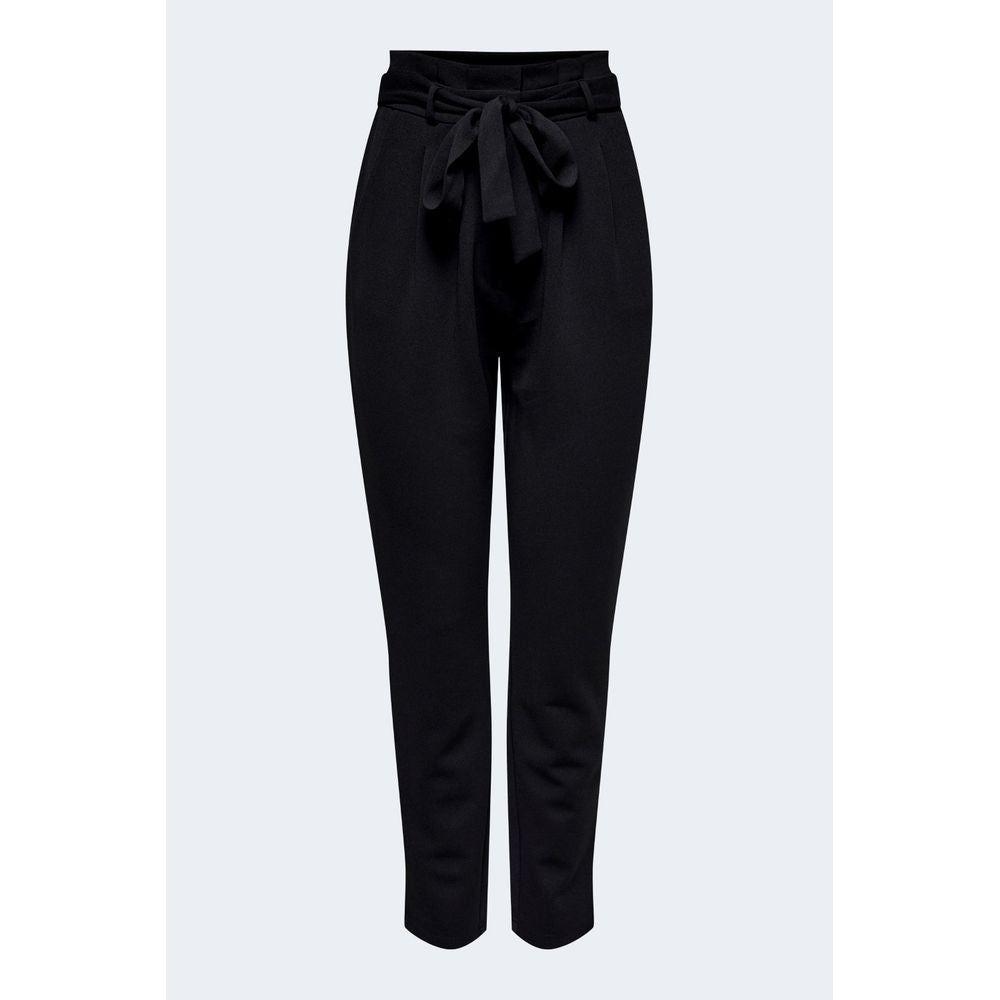 Jacqueline De Yong Black Polyester Jeans & Pant Jacqueline De Yong